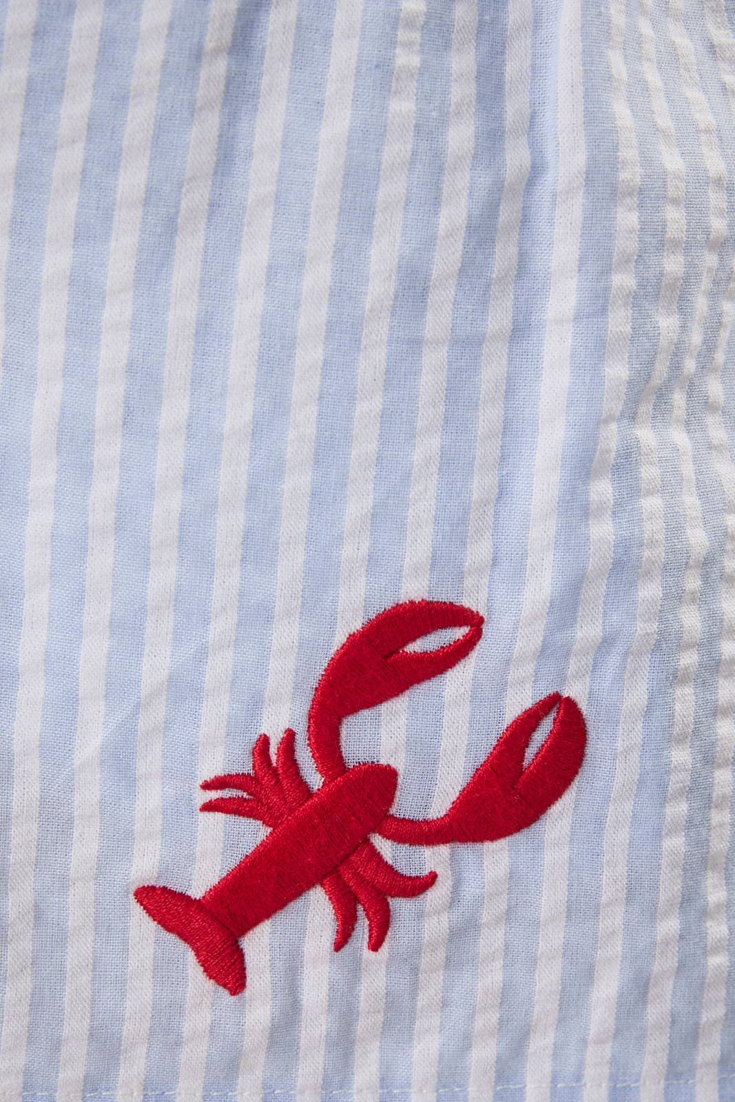 LOBSTER EMBROIDERY BUTTON UP