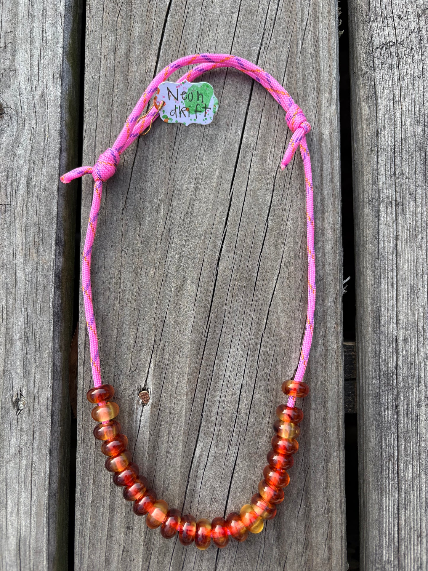 NEON DRIFT CORD NECKLACE