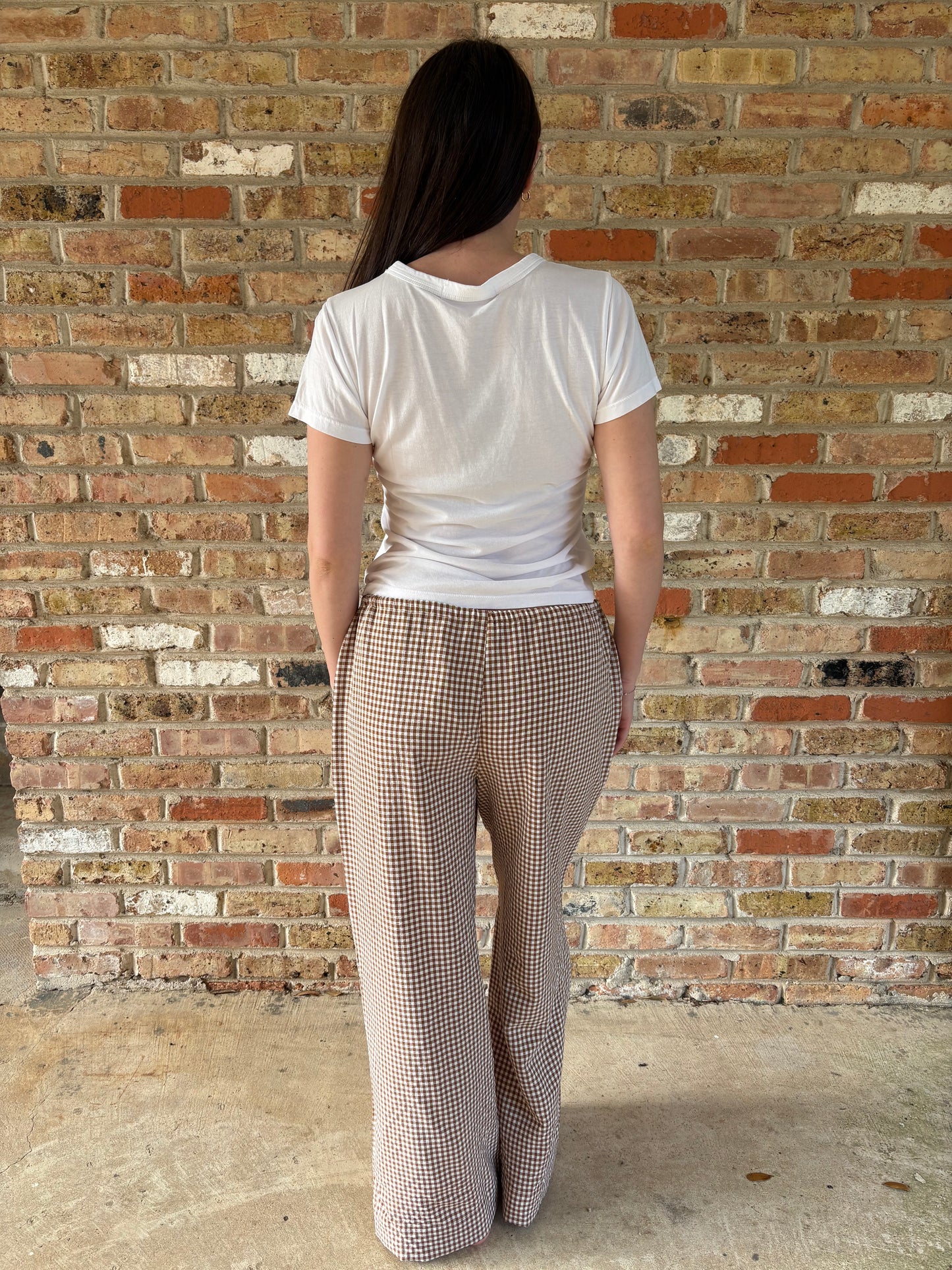 GINGHAM PANTS