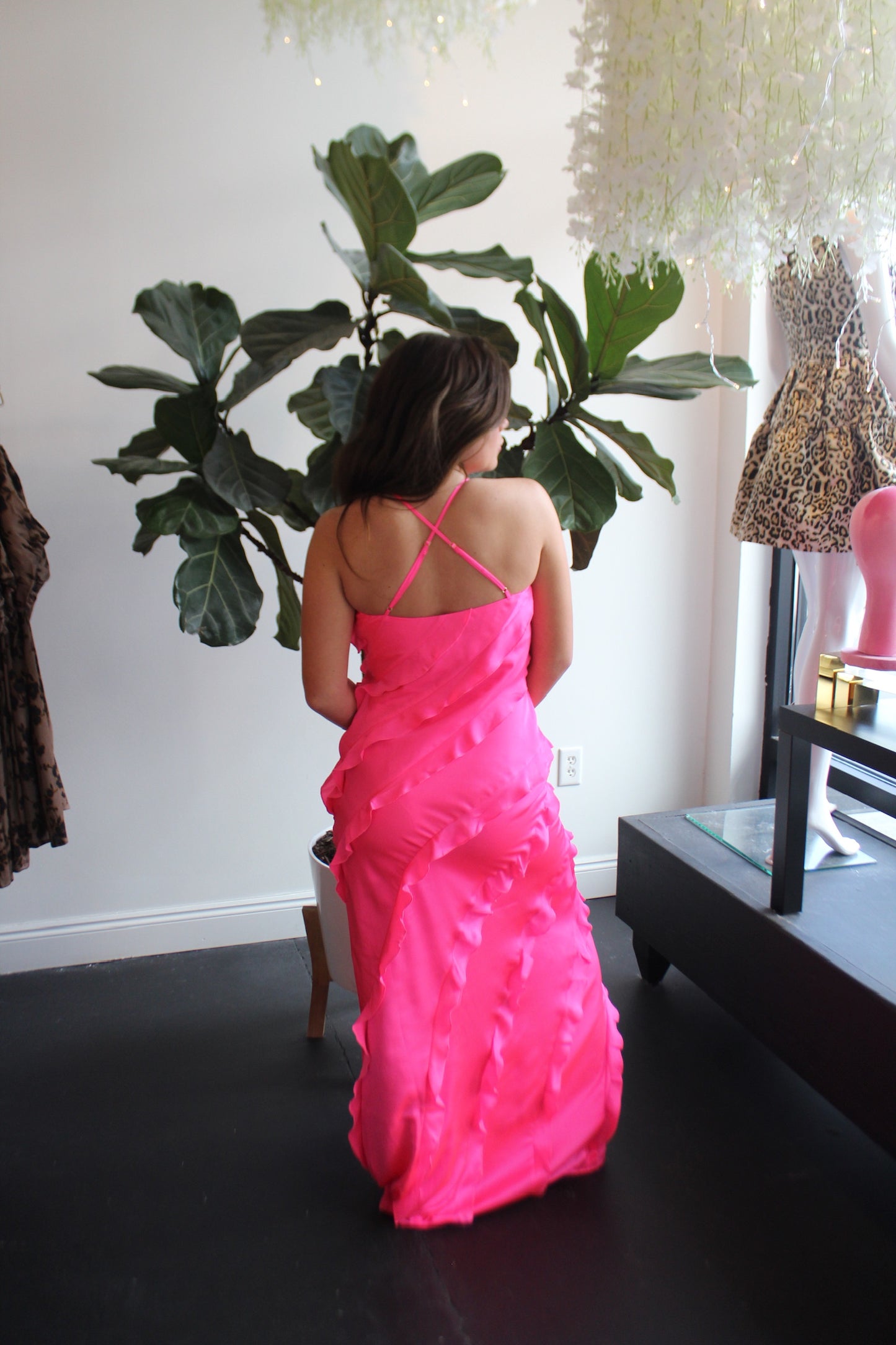 ROMANCE RUFFLE DRESS