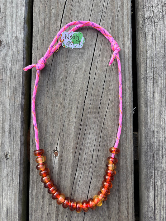 NEON DRIFT CORD NECKLACE