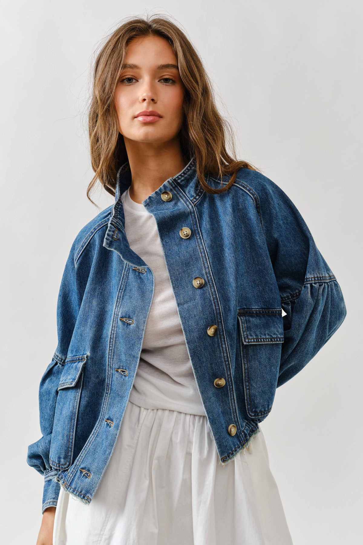 FALLON FUNNEL NECK JACKET