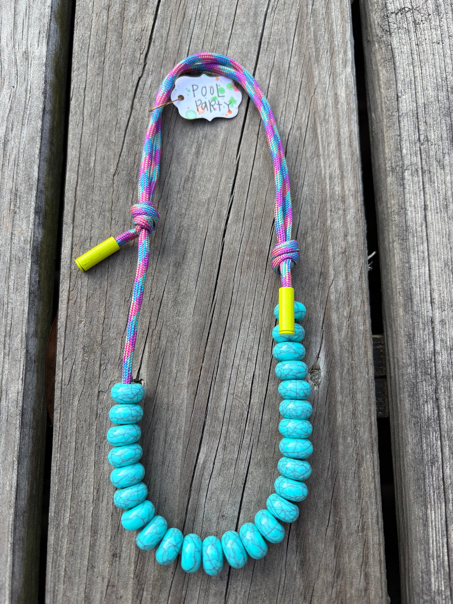 POOL PARTY CORD NECKLACE