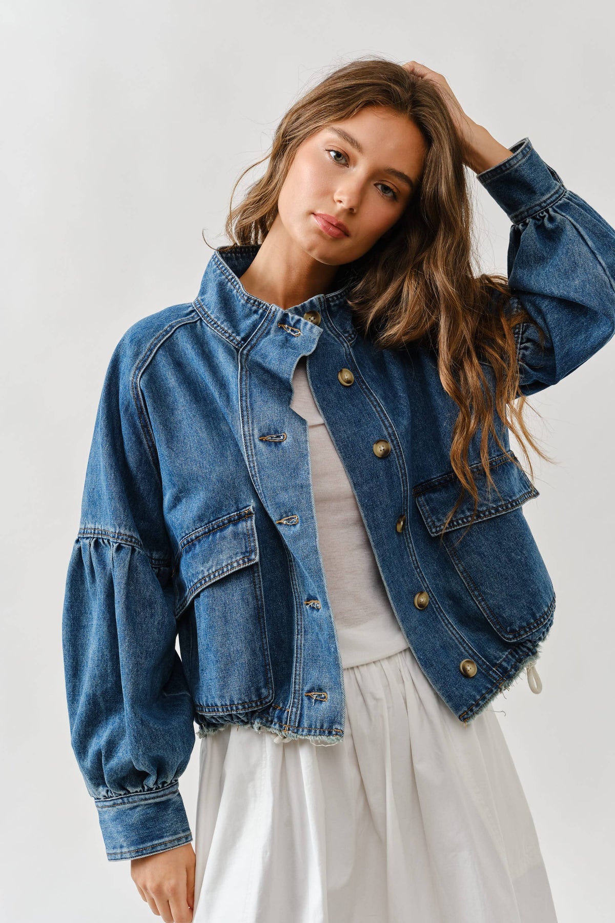 FALLON FUNNEL NECK JACKET