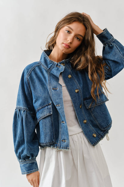 FALLON FUNNEL NECK JACKET
