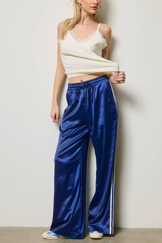 TIFFY SATIN TRACK PANTS