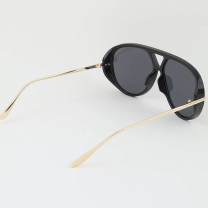 Minimal Round Aviator Sunglasses