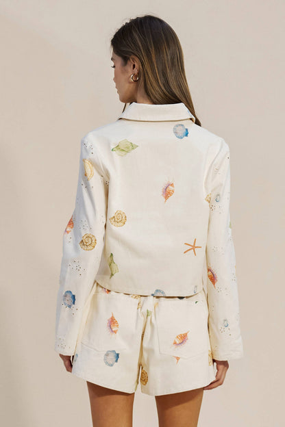 Shell and Starfish Cropped Jacket