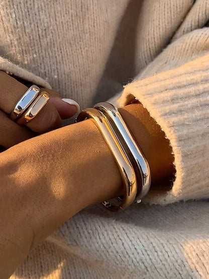 Renzi 18K Gold Non-Tarnish Classic Bangle