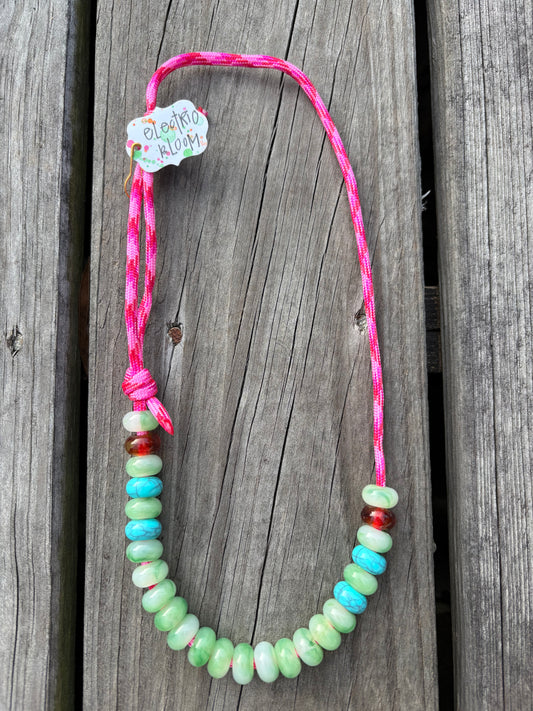 ELECTRIC BLOOM CORD NECKLACE