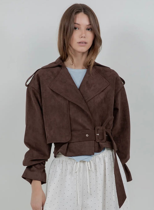 BOBBI SUEDE MOTO JACKET