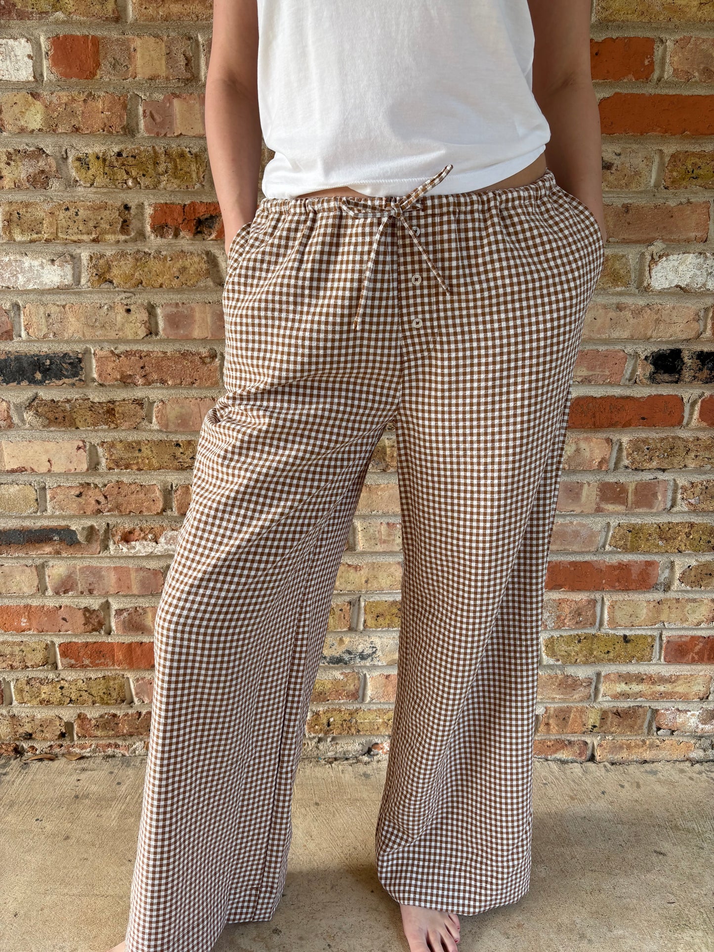 GINGHAM PANTS