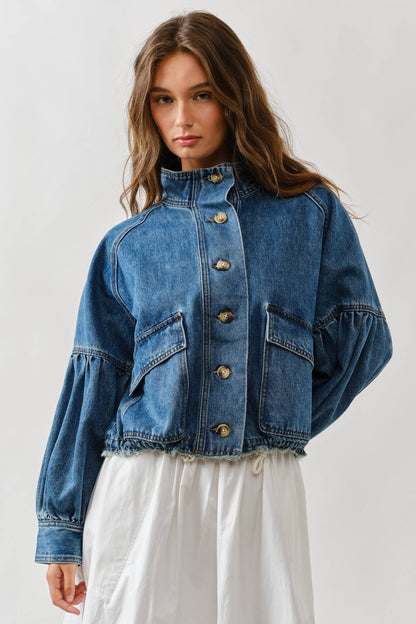 FALLON FUNNEL NECK JACKET