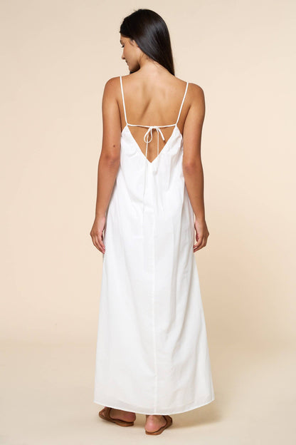 NAUTICAL EMBROIDERY EYELET MAXI