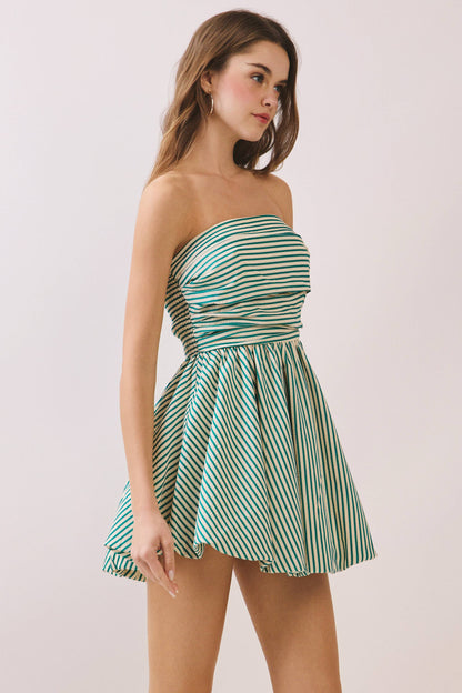 Susie Smocked Bodice Strapless Dress