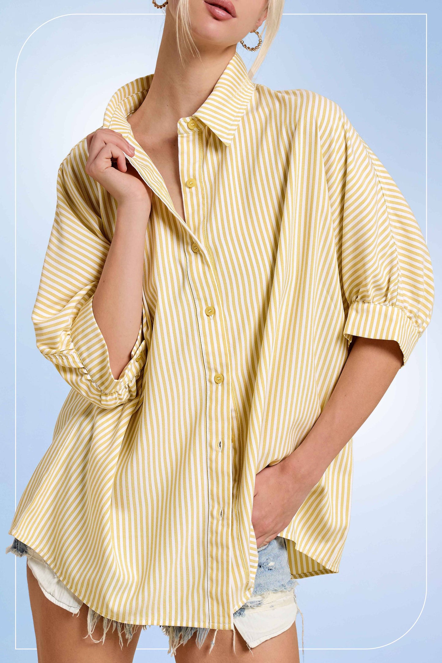 LEMON BUTTON DOWN