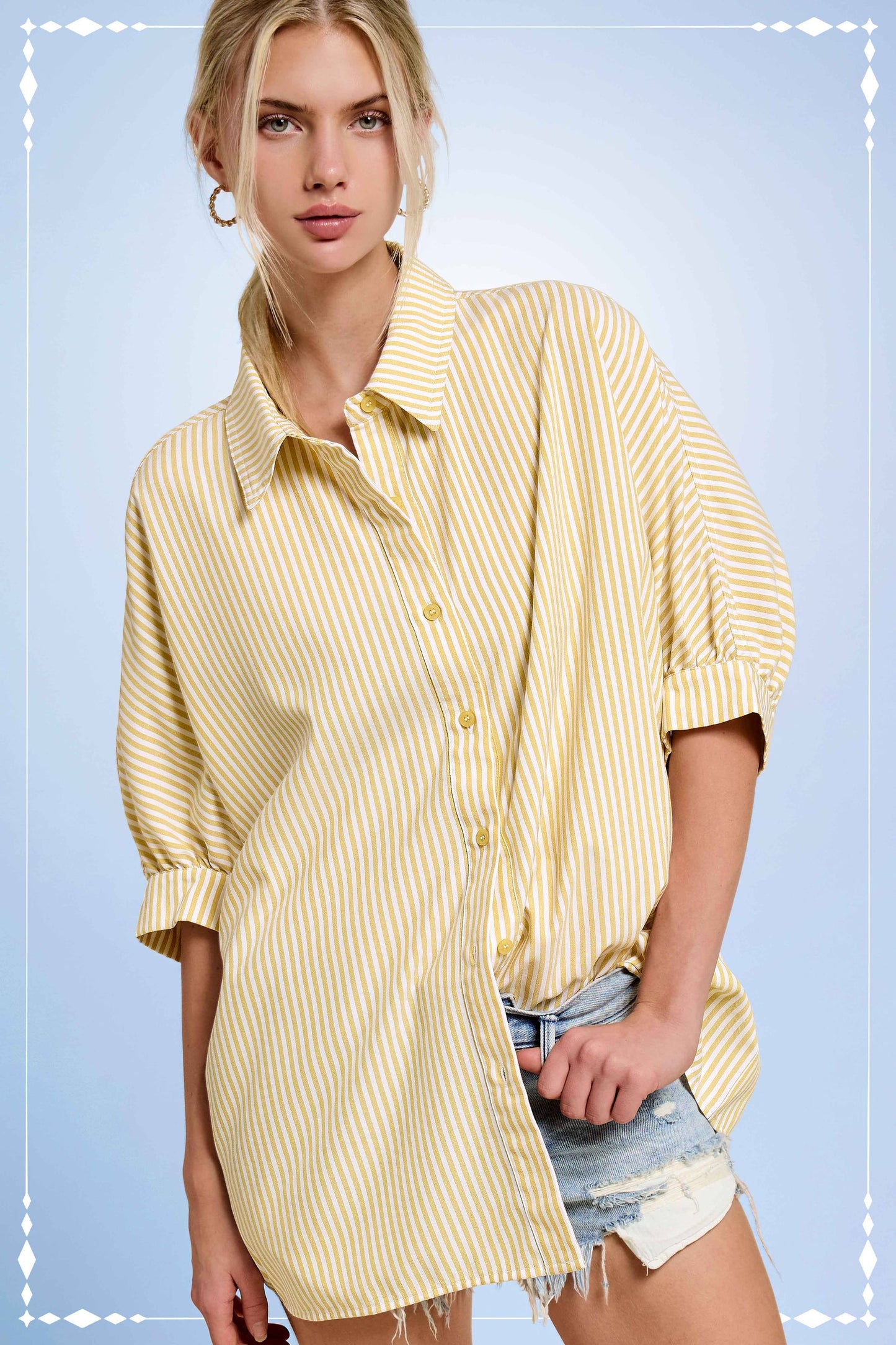 LEMON BUTTON DOWN