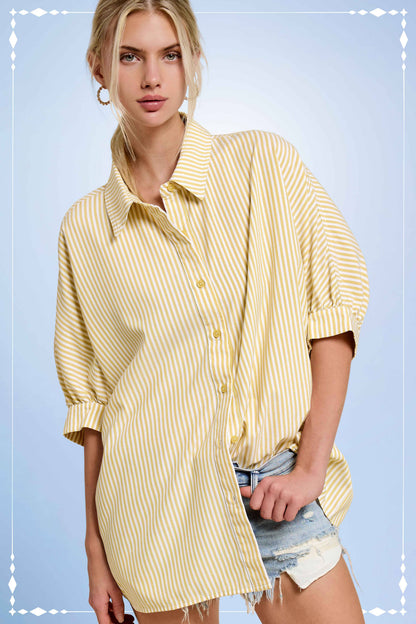 LEMON BUTTON DOWN