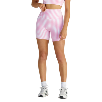 PLAID BIKE SHORTS
